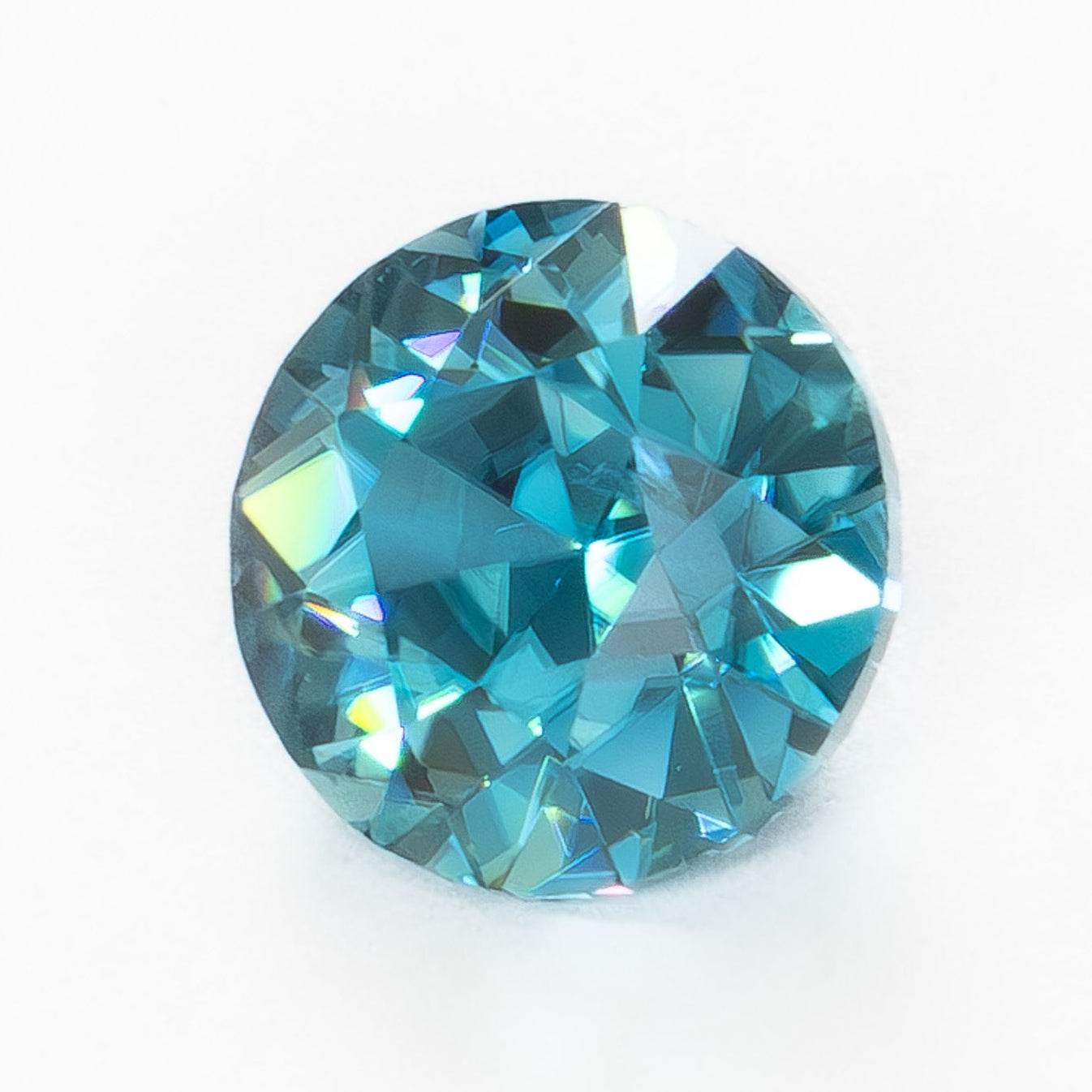 ZR0145 old european cut oec blue zircon