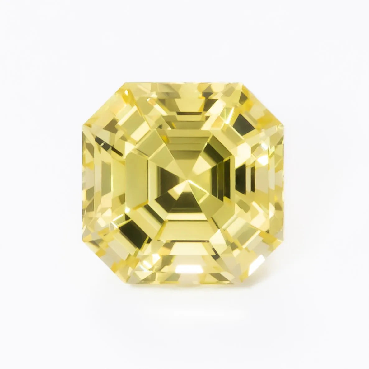 yellow lab sapphire asscher