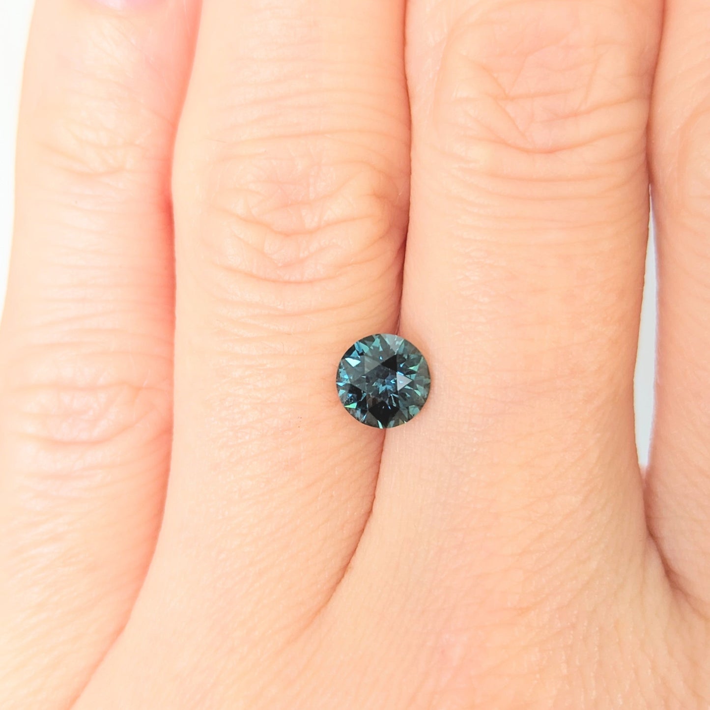 af0108 blue-green african sapphire round