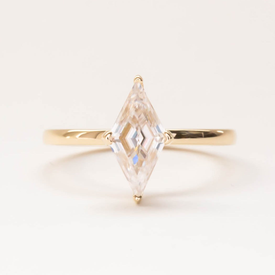 aria hidden halo moissanite engagement ring