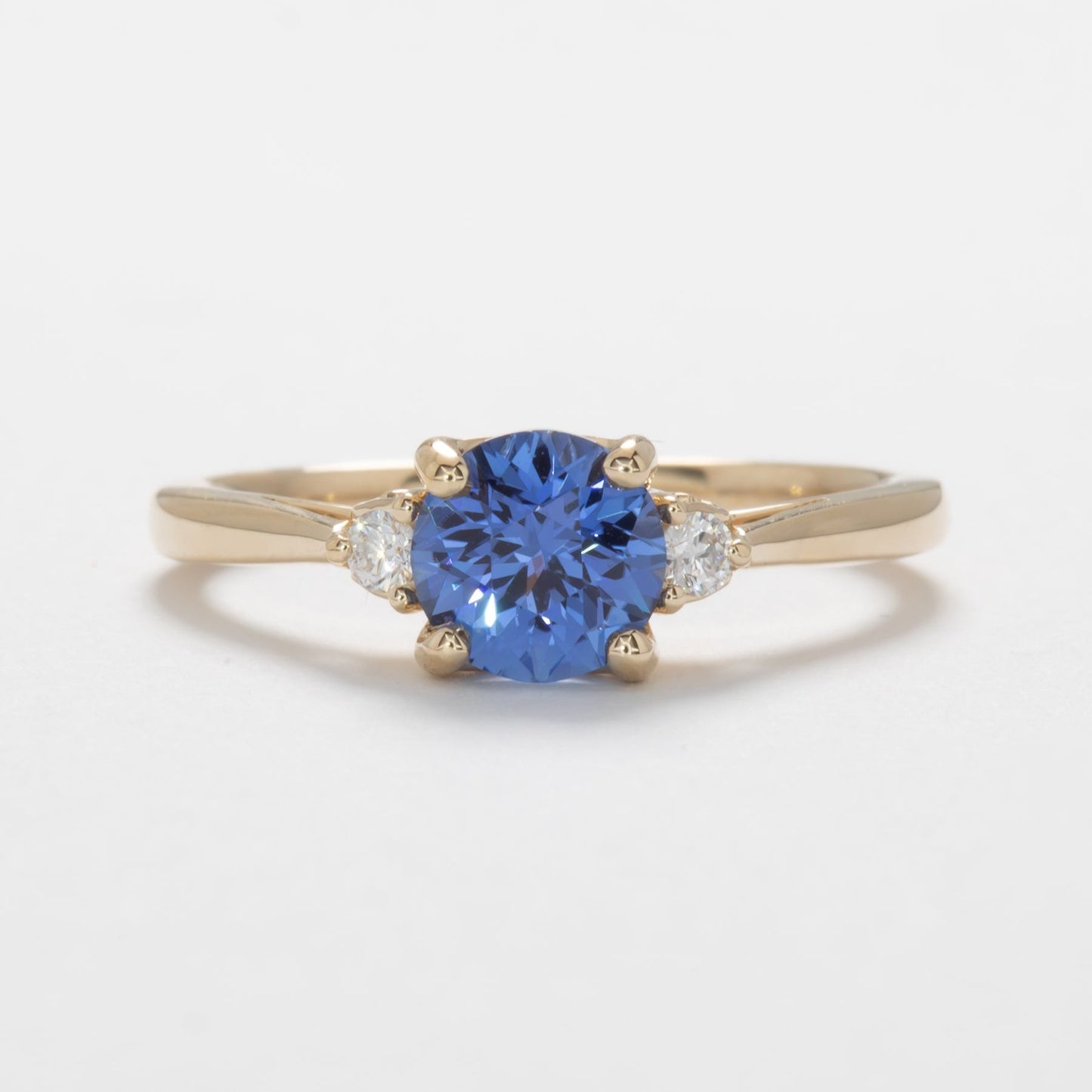 carina three stone engagement ring