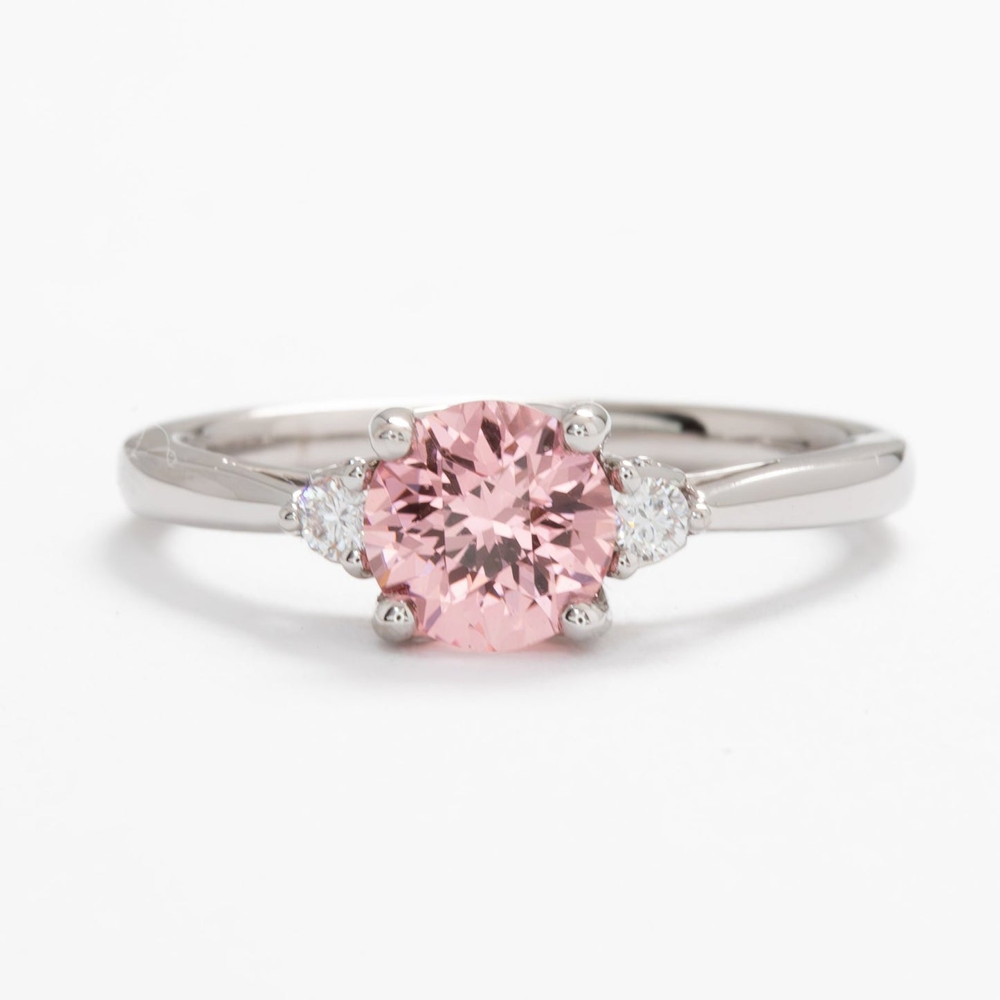 carina three stone engagement ring