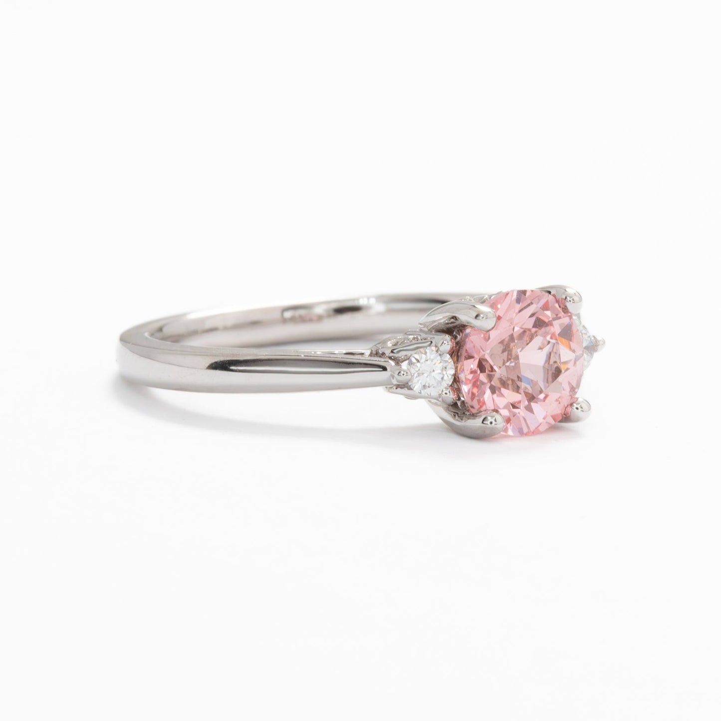 carina three stone engagement ring