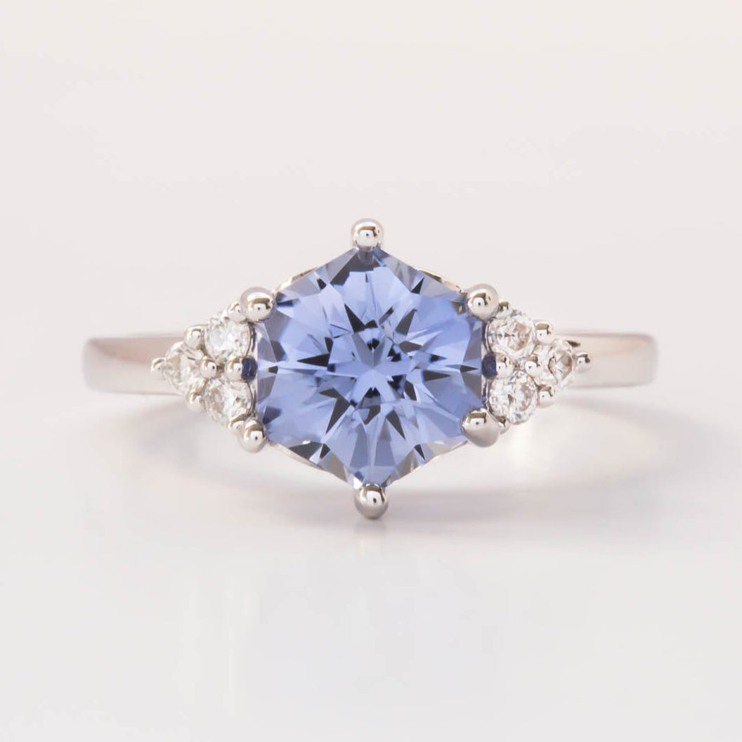 eloise floral inspired engagement ring