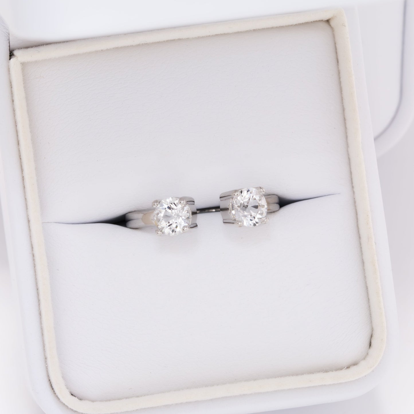 florence open band with white lab sapphires