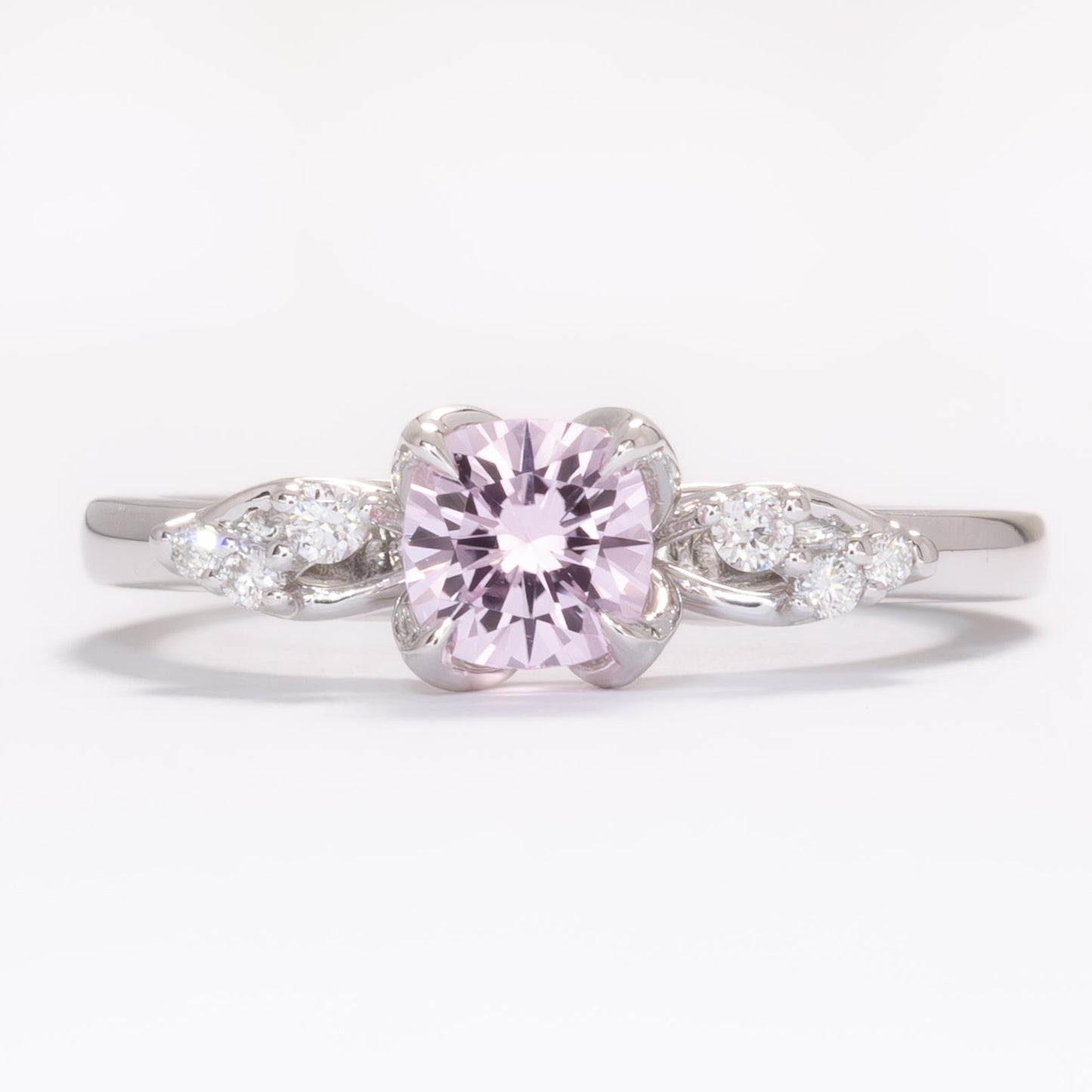 isla ring with cushion violet yag