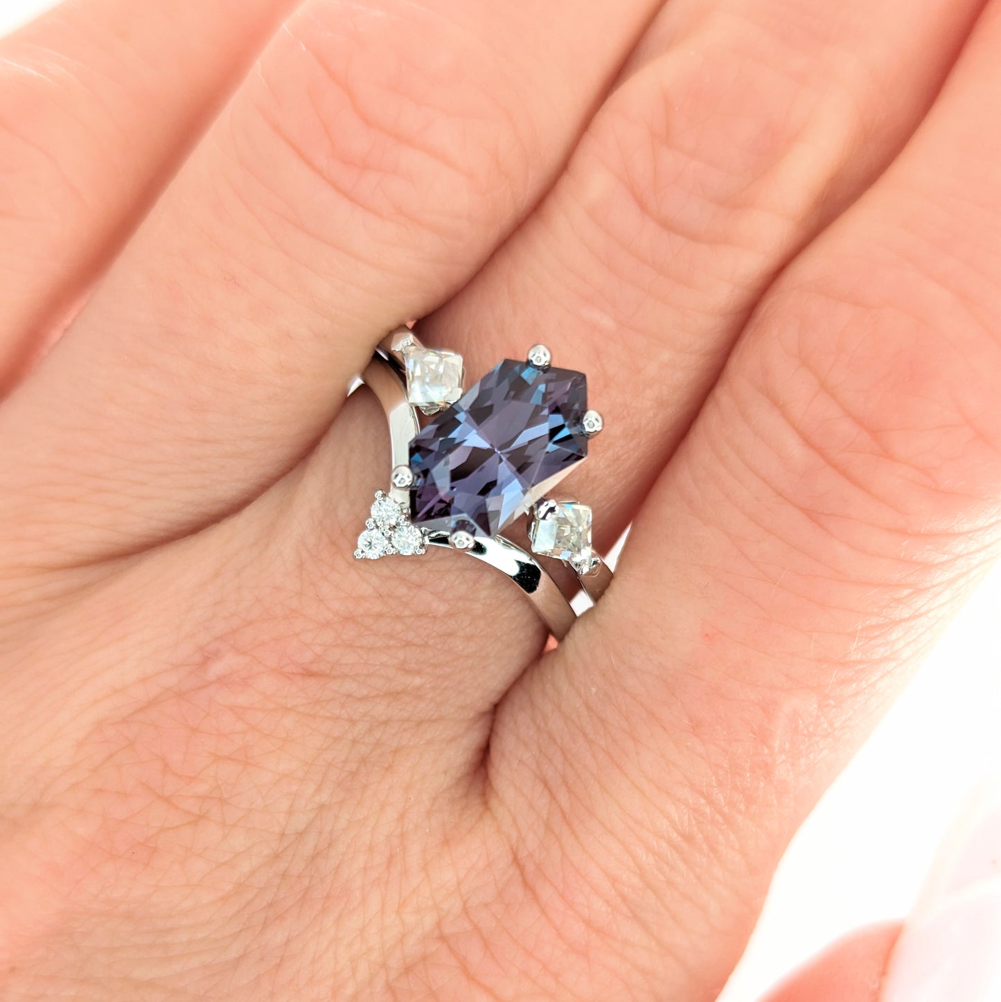 jamie ring with dutch marquise lab alexandrite