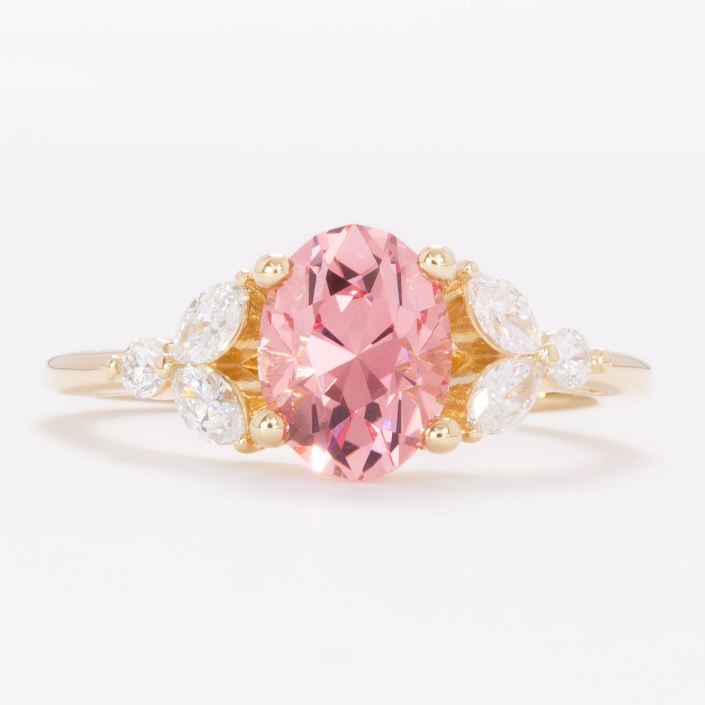 lili ring with pink oval lab sapphire