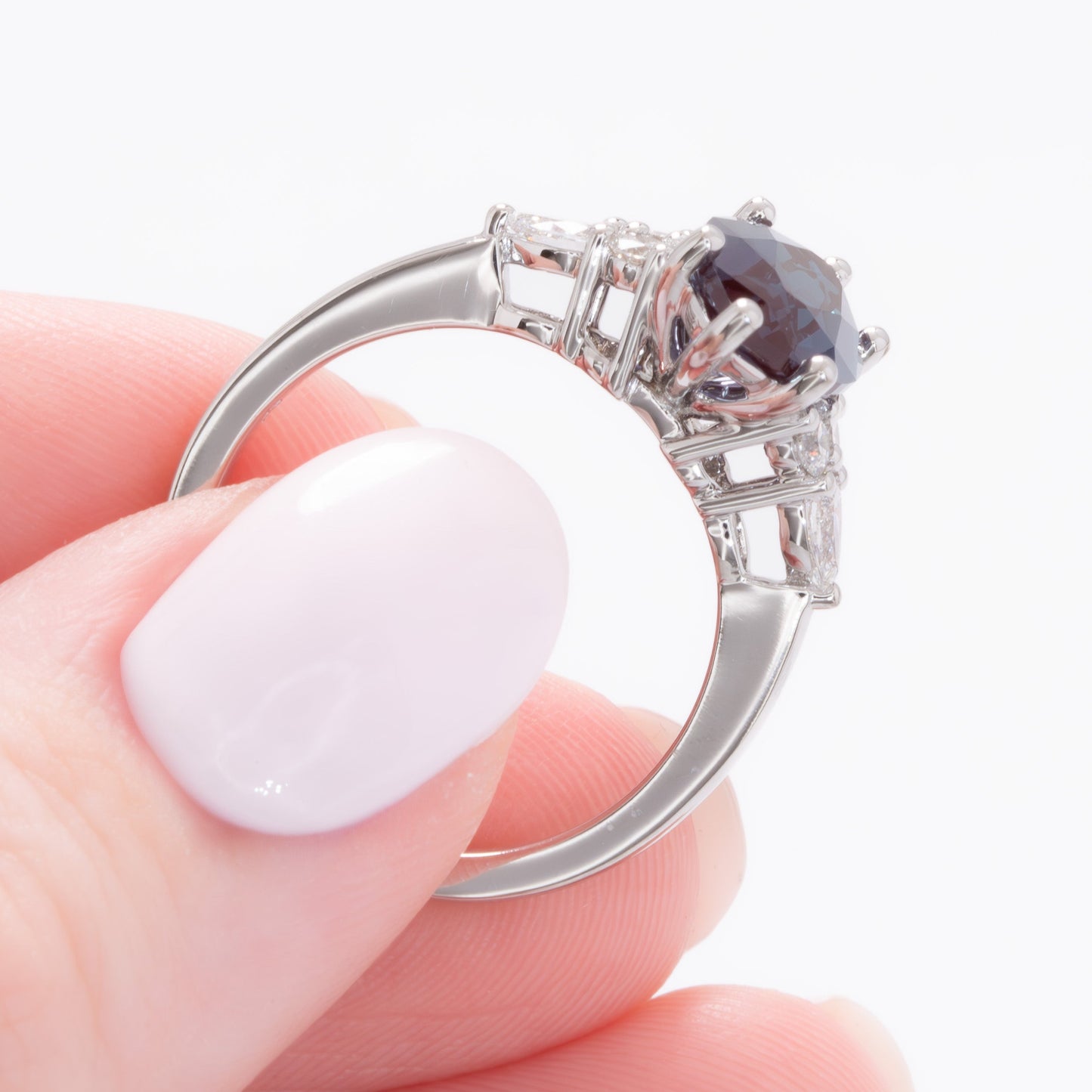 natalia ring with marquise lab alexandrite