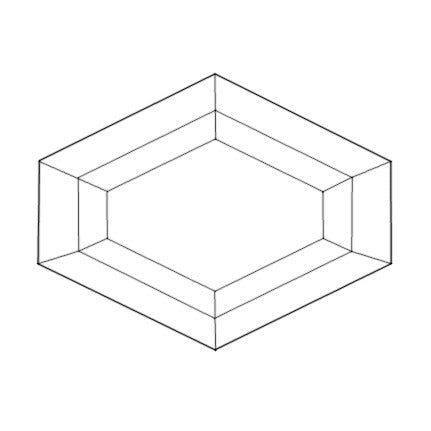 elongated hex wire frame