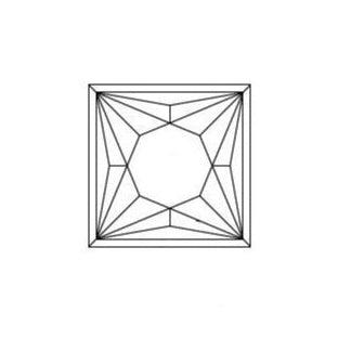 princess cut wire frame