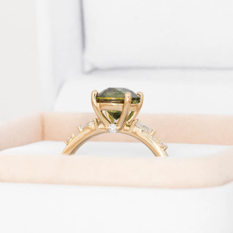 scarlett engagement ring with australian sapphire round