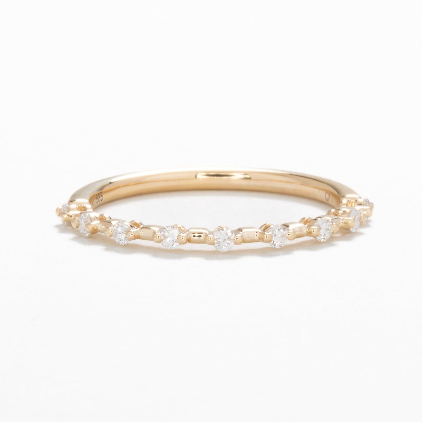 signy bubble band in yellow gold