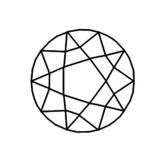 round cut wire frame