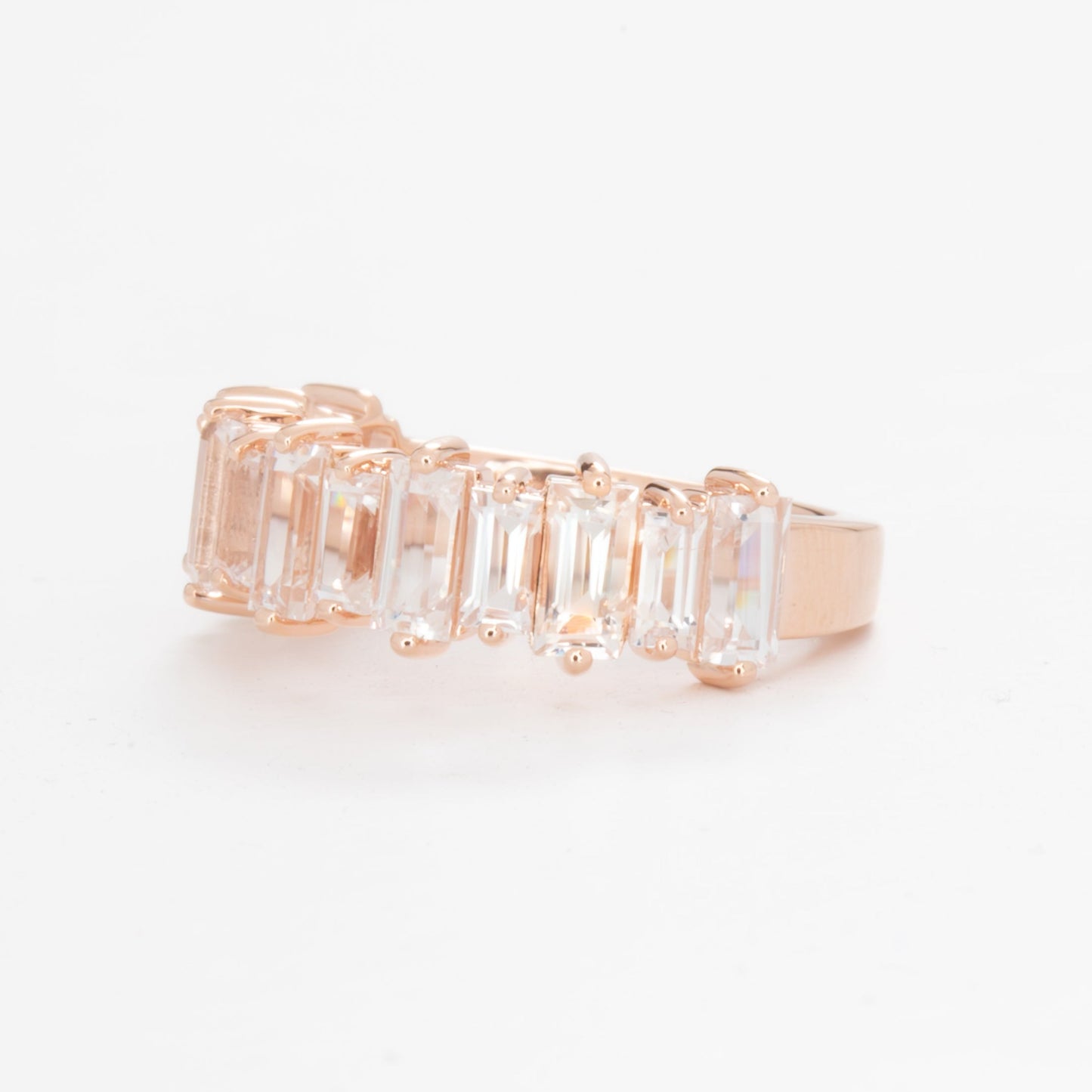 white lab sapphire prescott ring