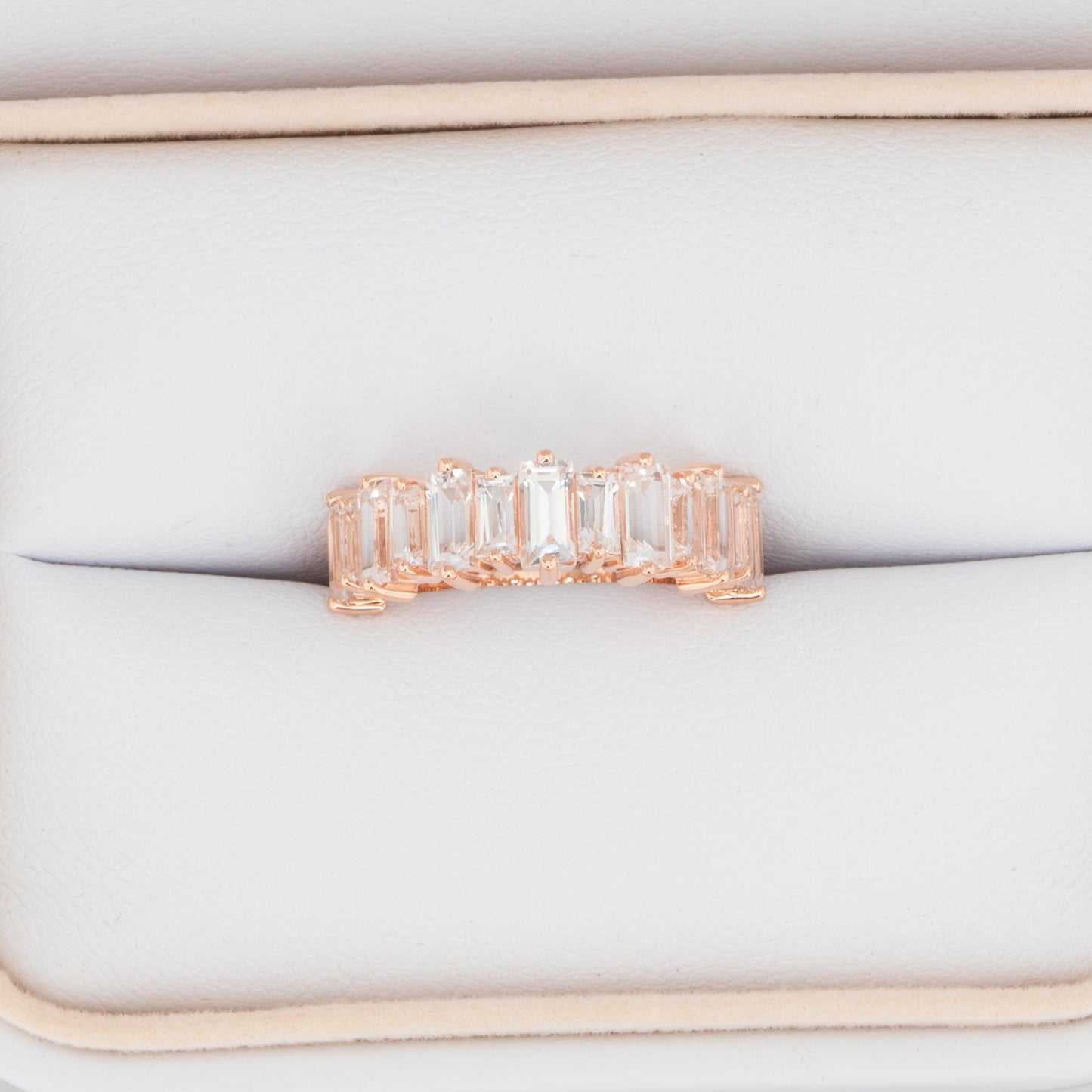 white lab sapphire prescott ring