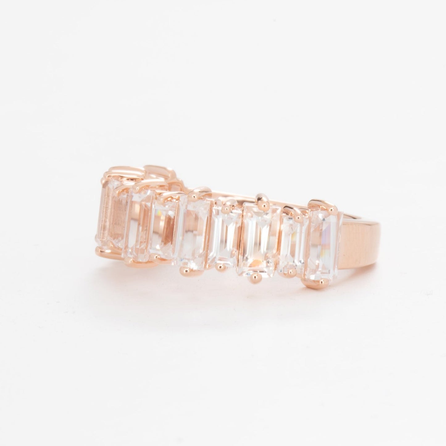 white lab sapphire prescott ring