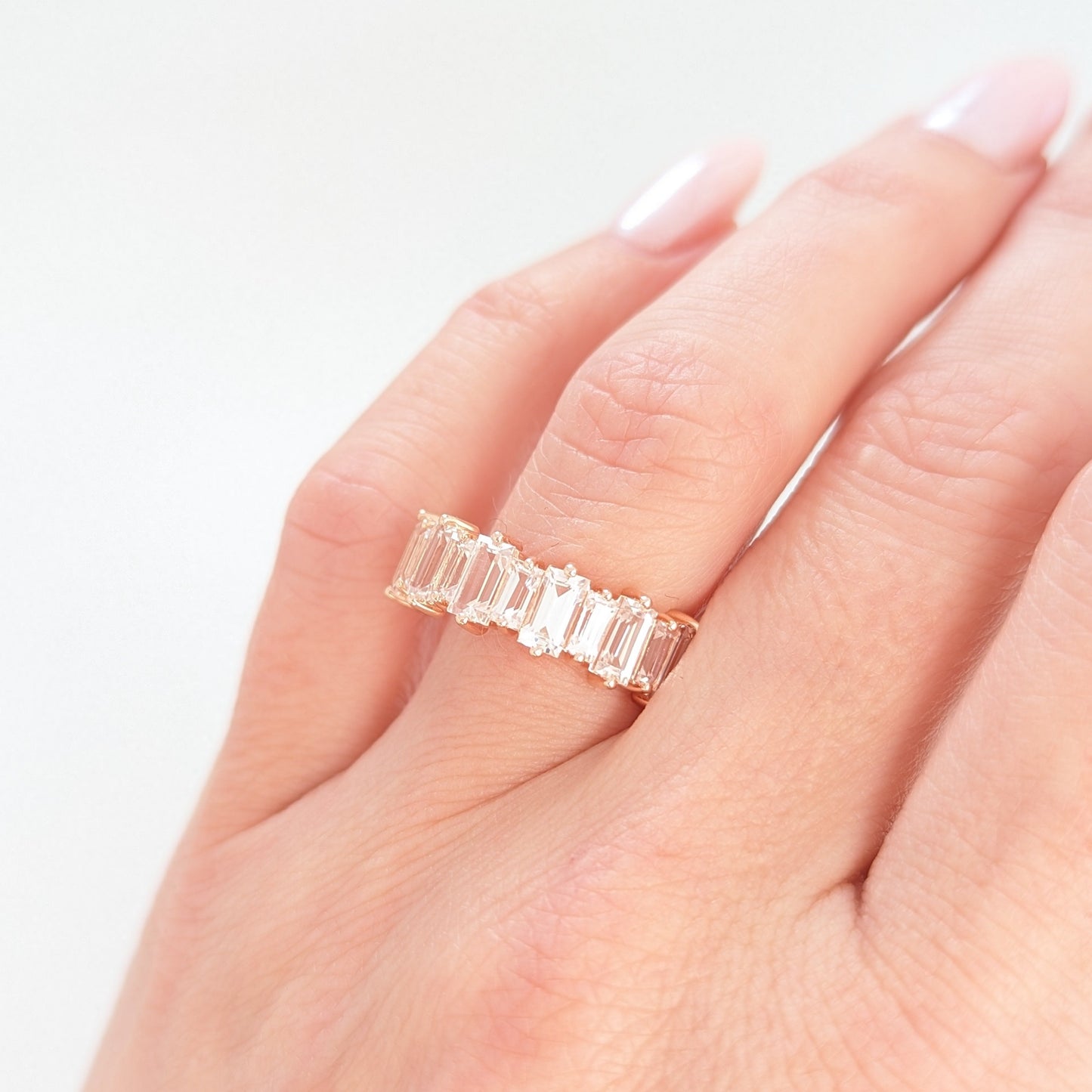 white lab sapphire prescott ring