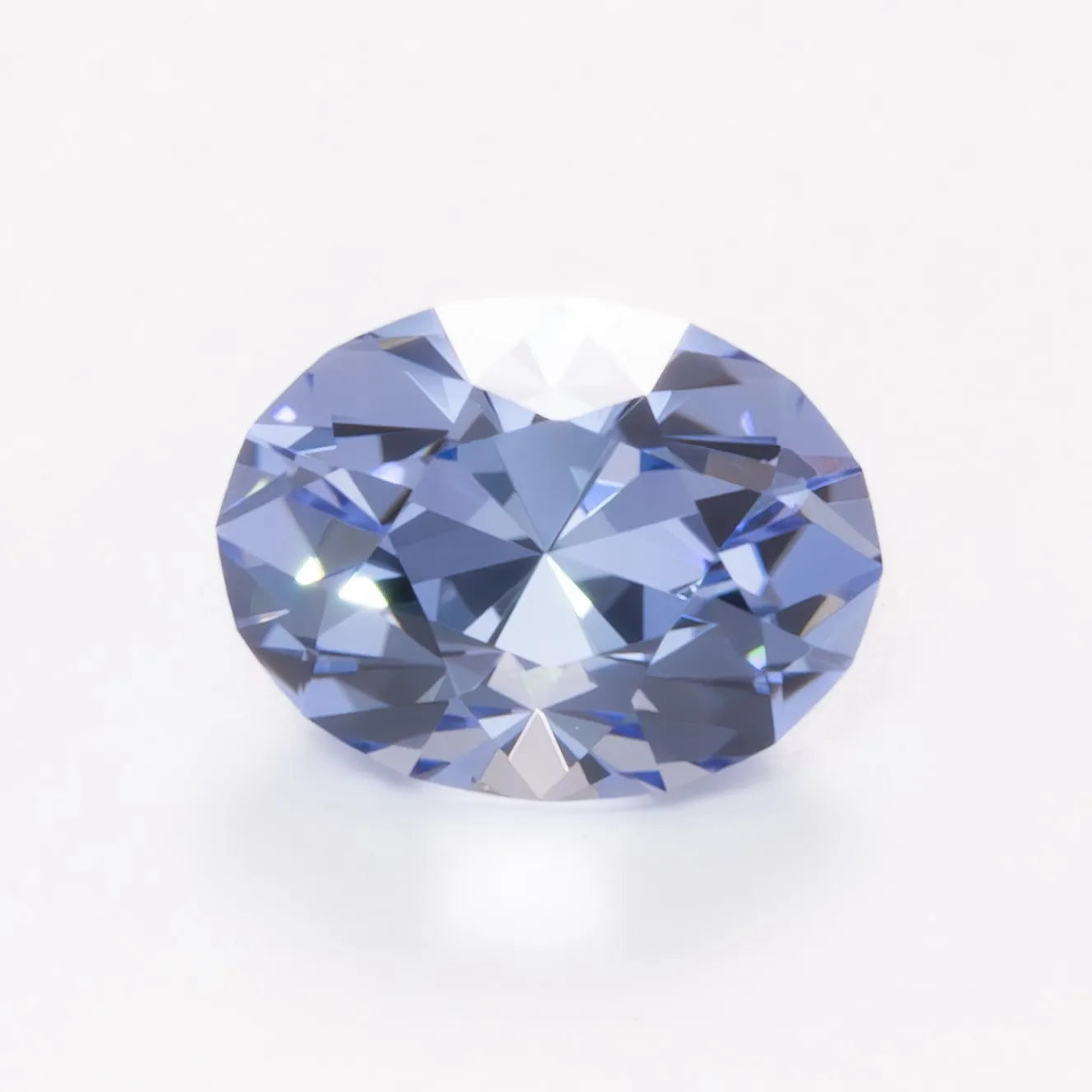 Arctic Blue Lab Sapphire Antique Oval