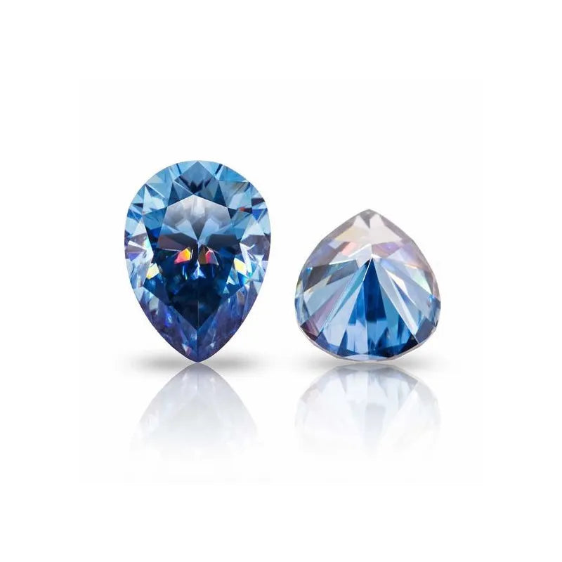 Blue Moissanite