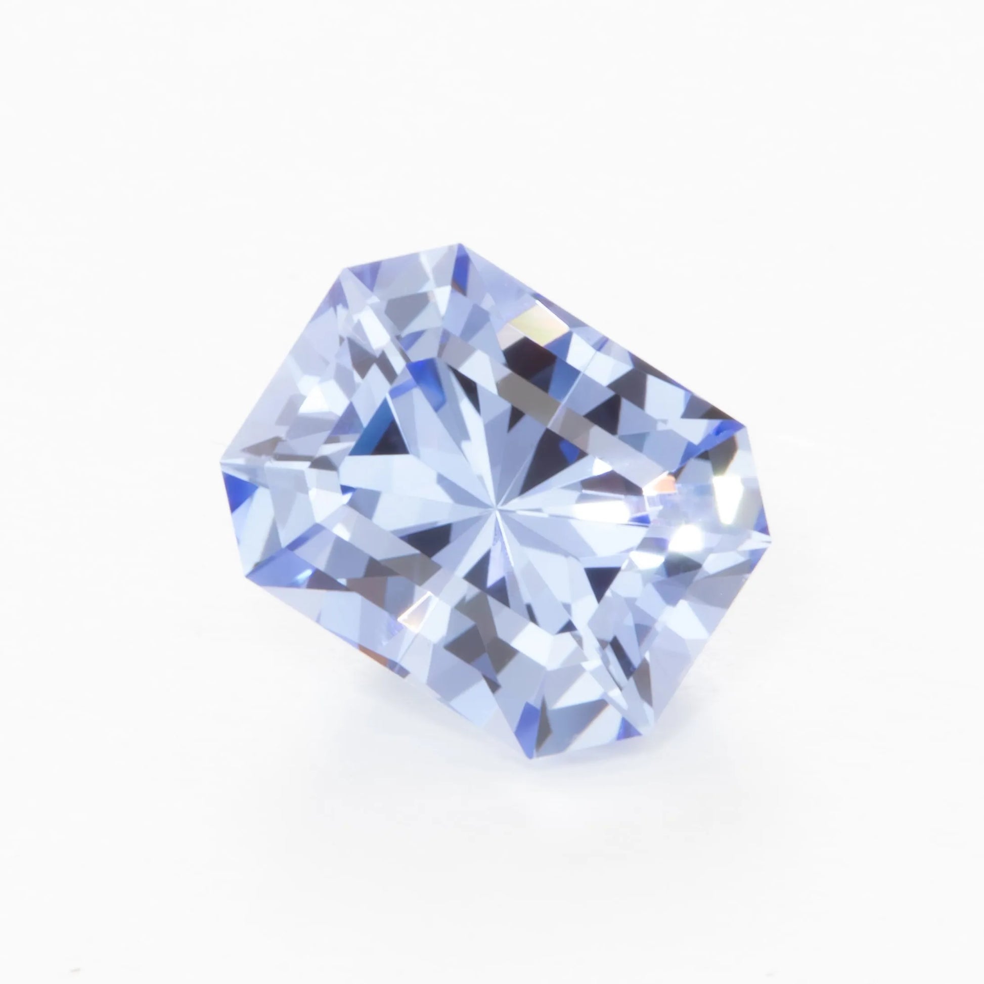 light blue lab sapphire radiant