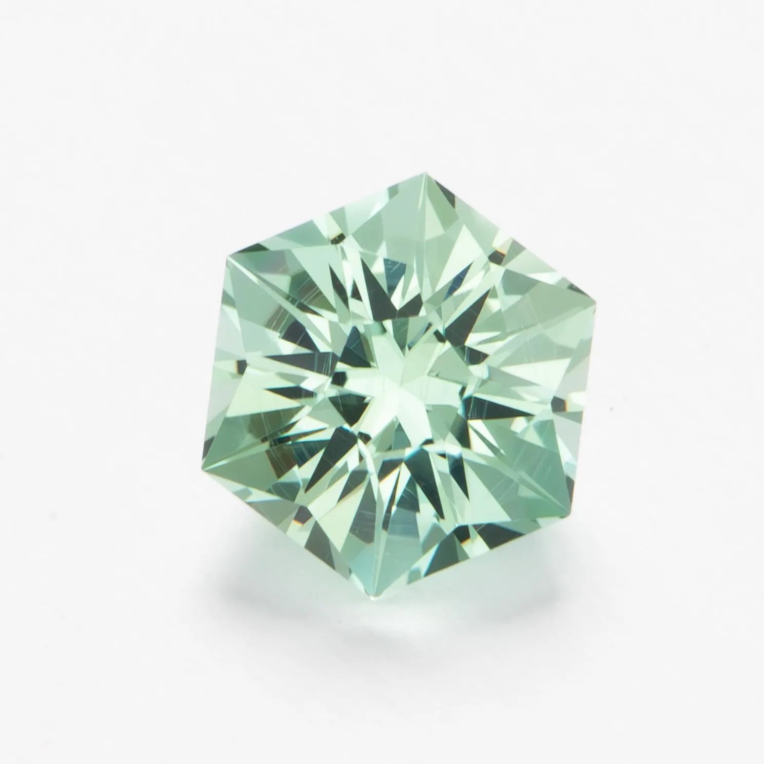 mint lab sapphire hex cut cosmos