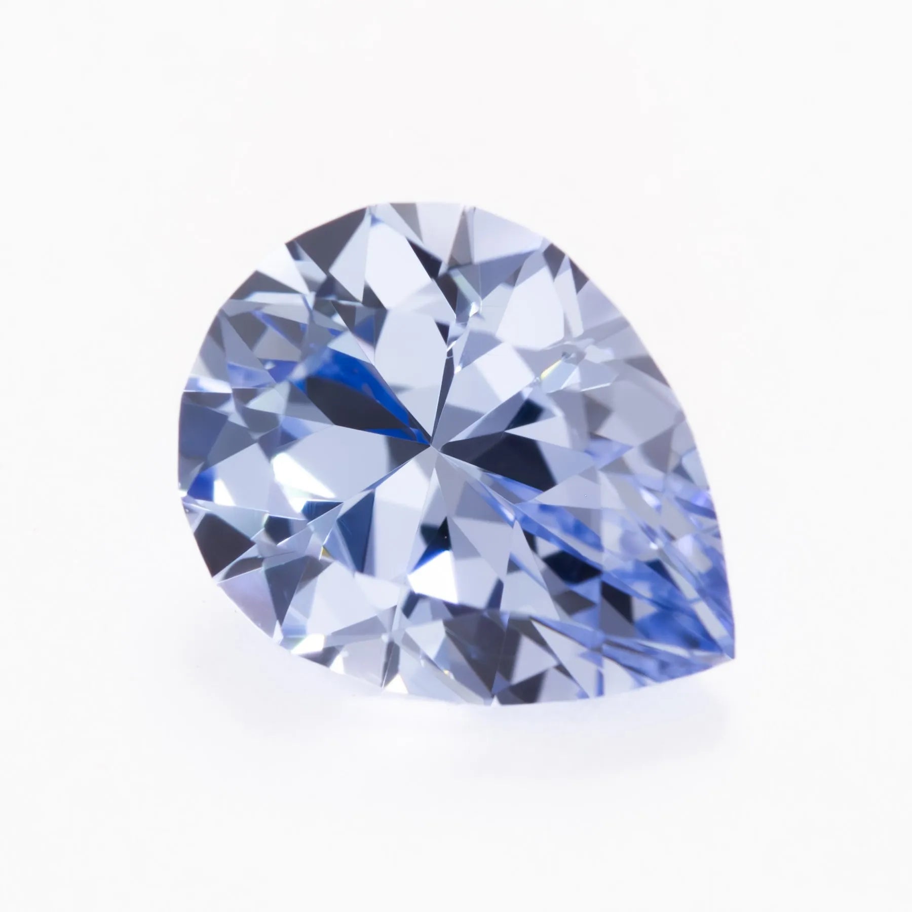 light blue lab sapphire antique pear