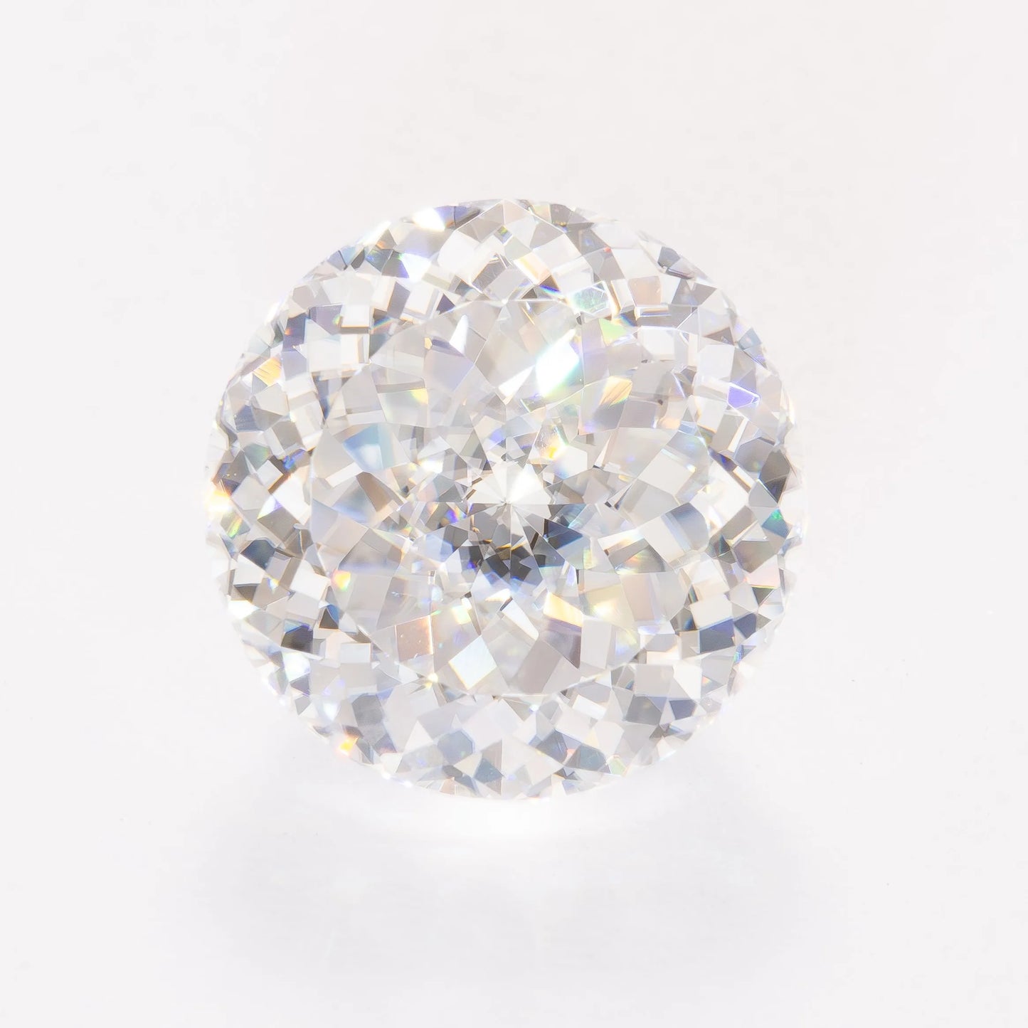 white moissanite portuguese cut