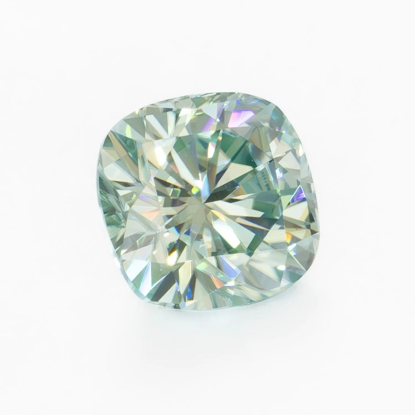 Blue-Green Moissanite