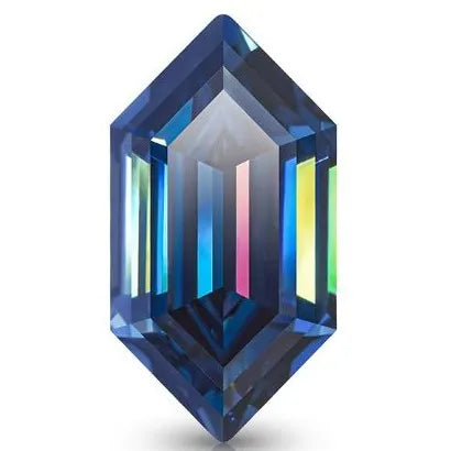 Blue Moissanite