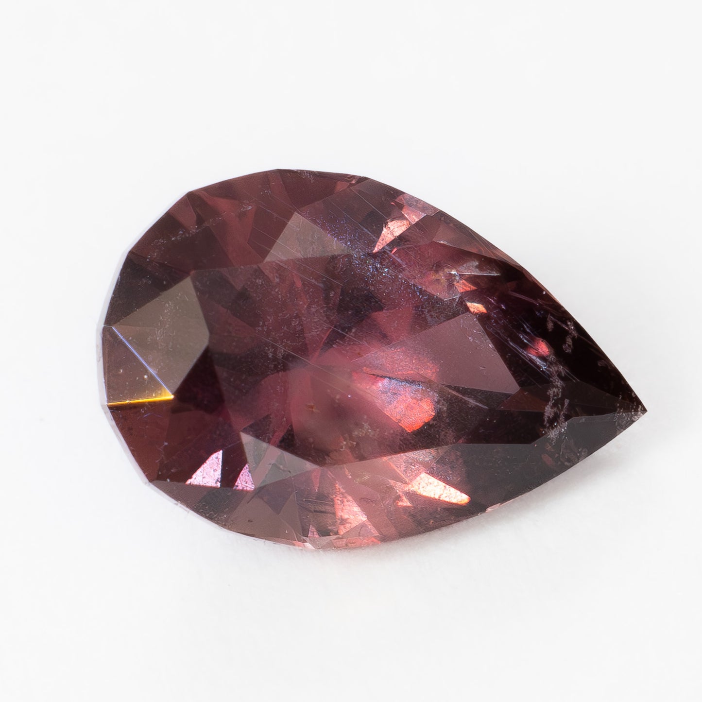 AF0104 1.20ct purple pear cut african sapphire