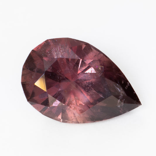 AF0104 1.20ct purple pear cut african sapphire