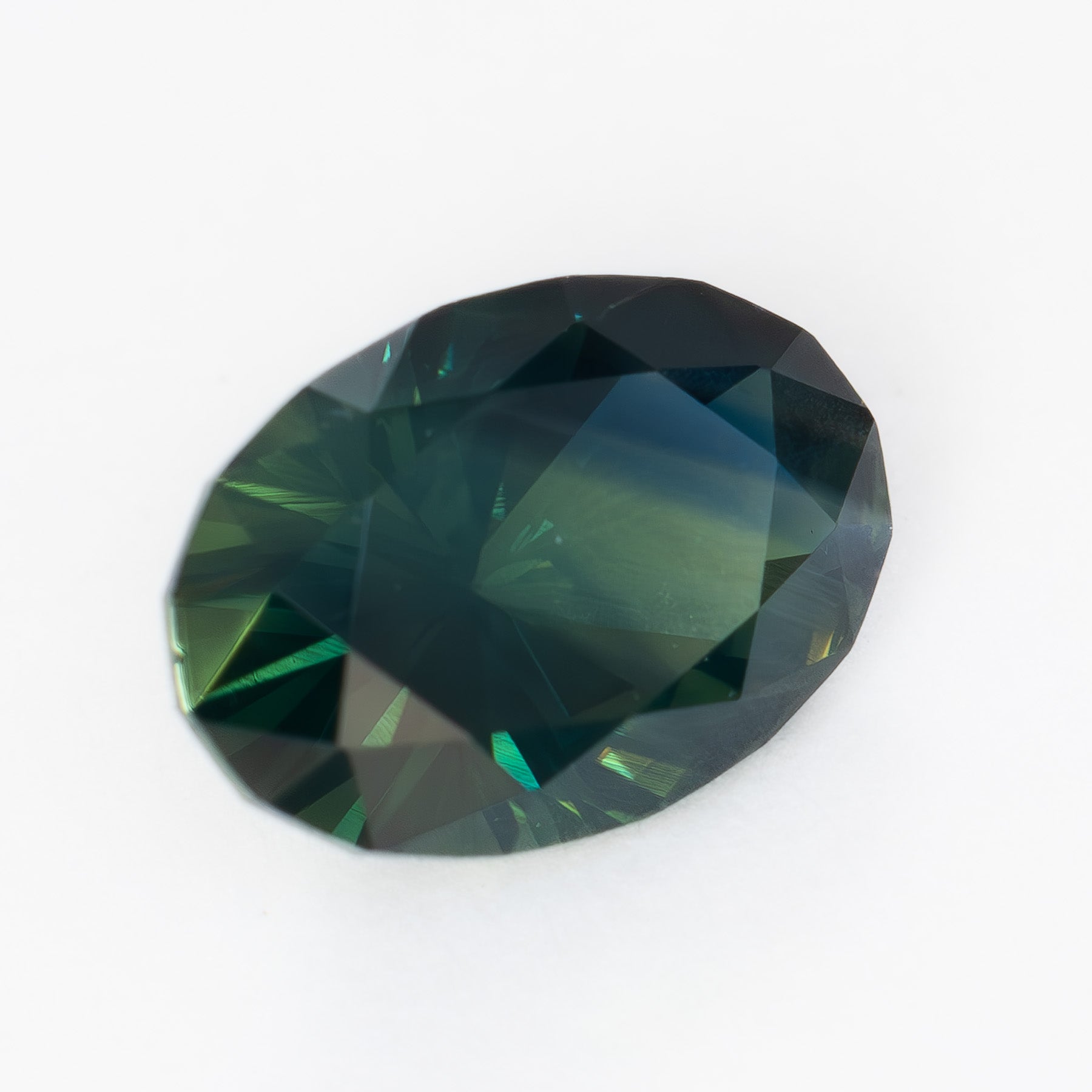 AF0106 1.19ct oval cut dark blue-green african sapphire