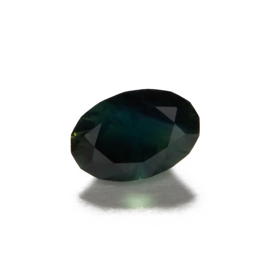 af0106 dark blue-green african sapphire oval