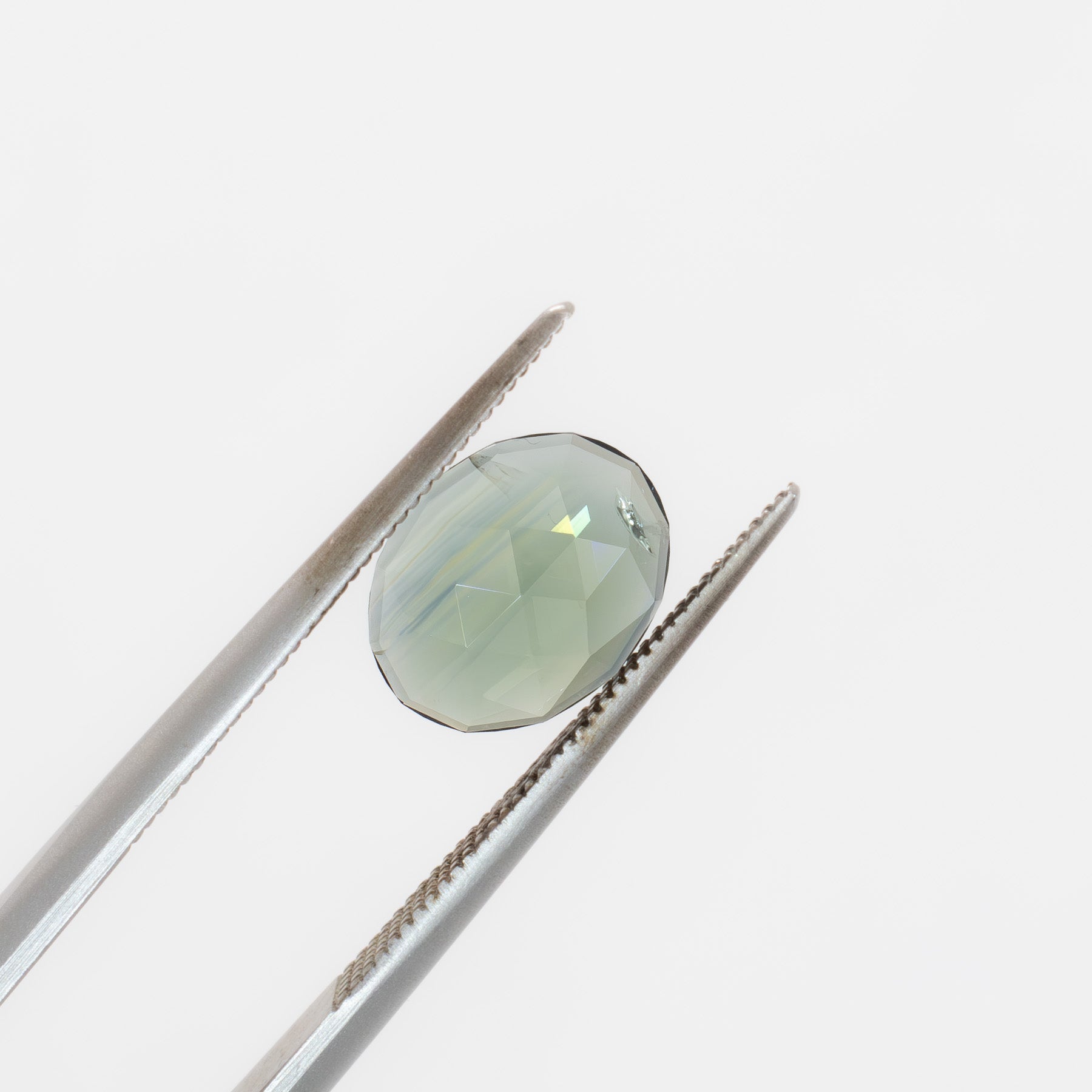 AF0113 blue-green rose cut oval australian sapphire