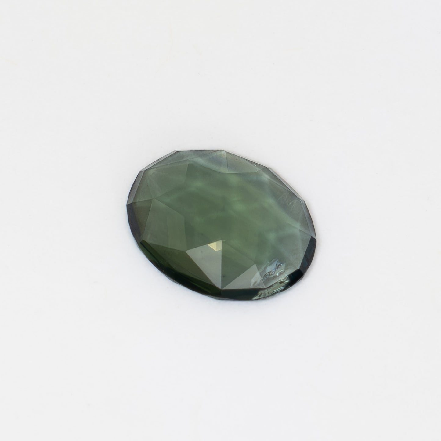AF0113 blue-green rose cut oval australian sapphire