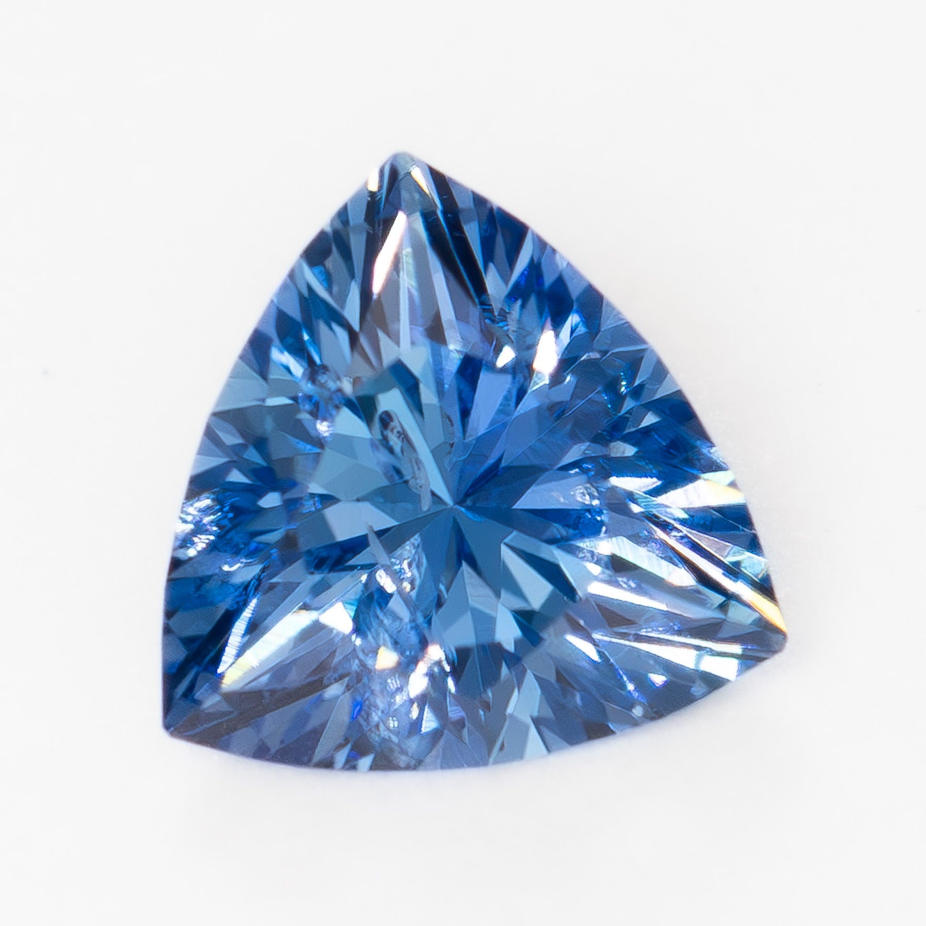 AF0123 0.48ct blue trillion cut african sapphire