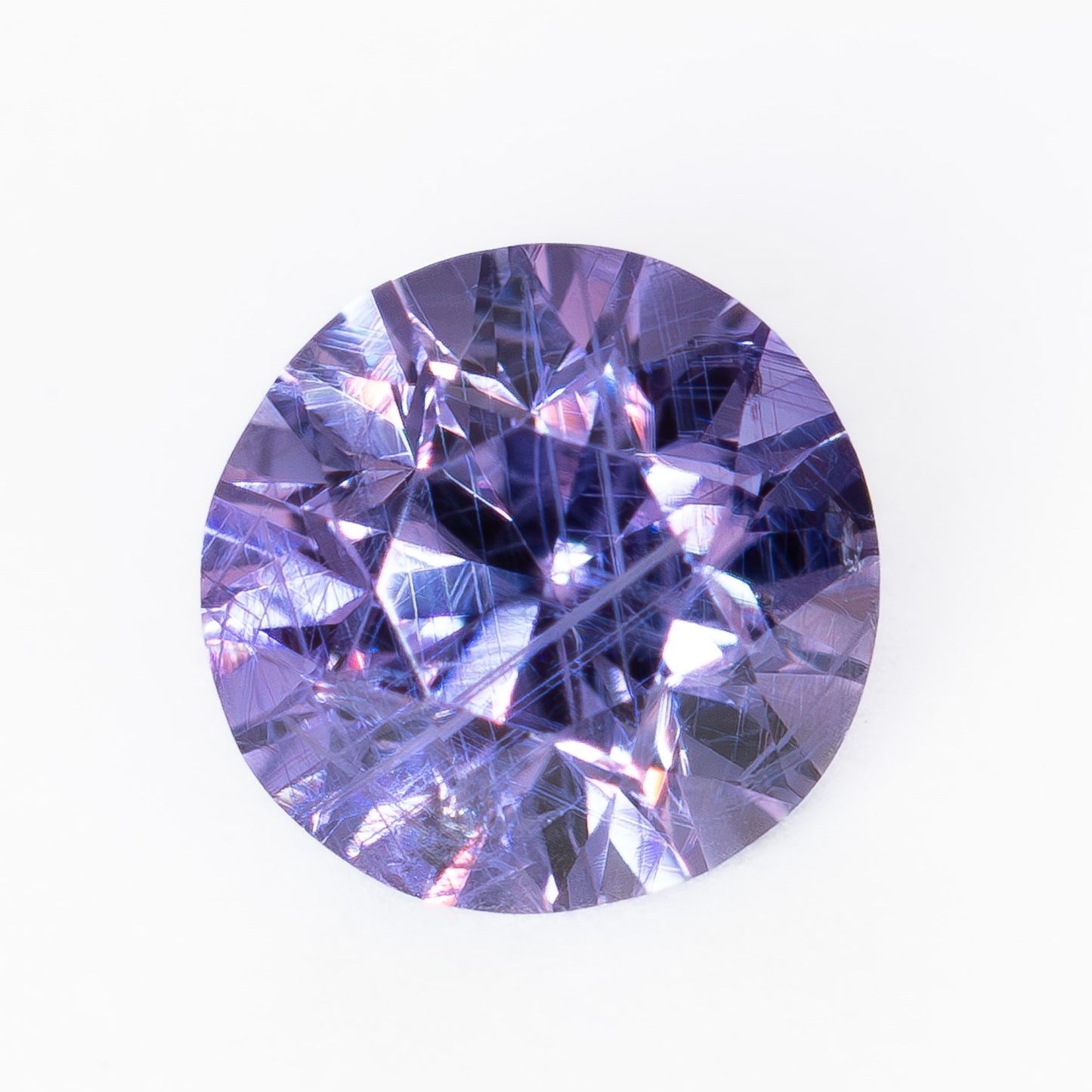 AF0139 0.72ct purple rose cut round african sapphire