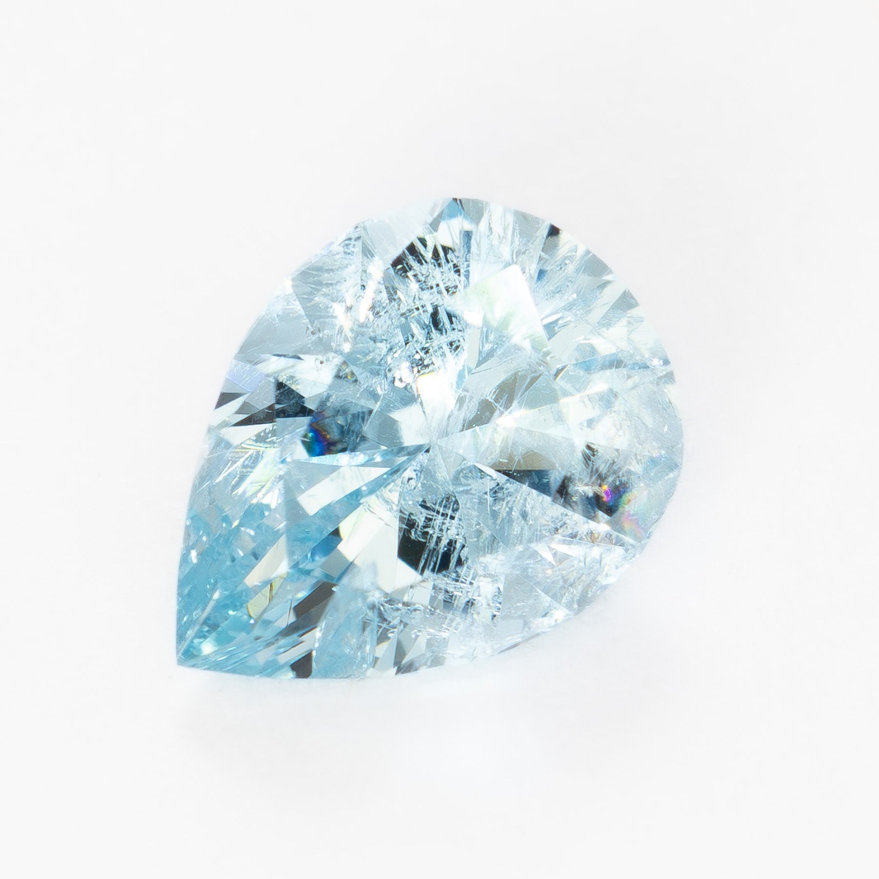 AQ0112 0.91ct pear cut aquamarine