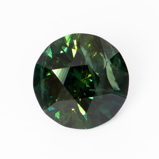 AU0101 blue-green round australian sapphire