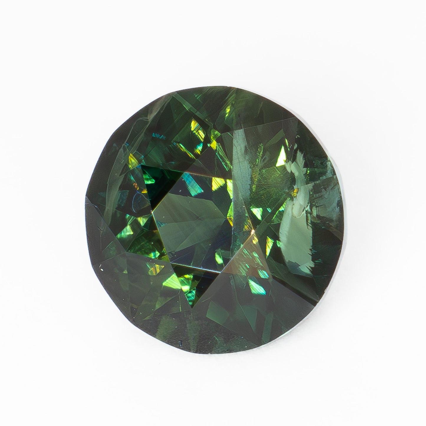 AU0101 blue-green round australian sapphire