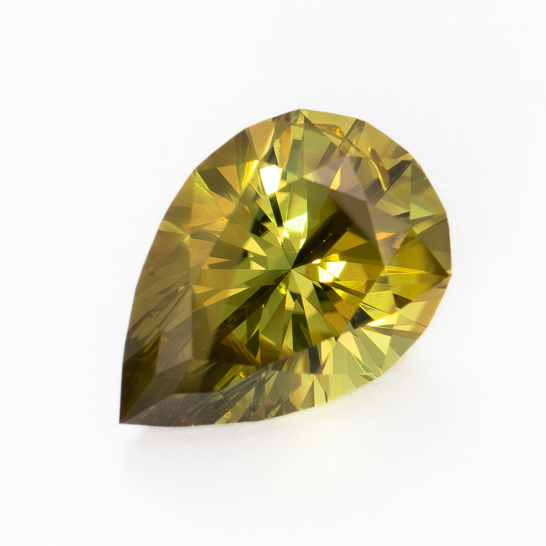 AU0134 2.22ct golden yellow pear cut australian sapphire