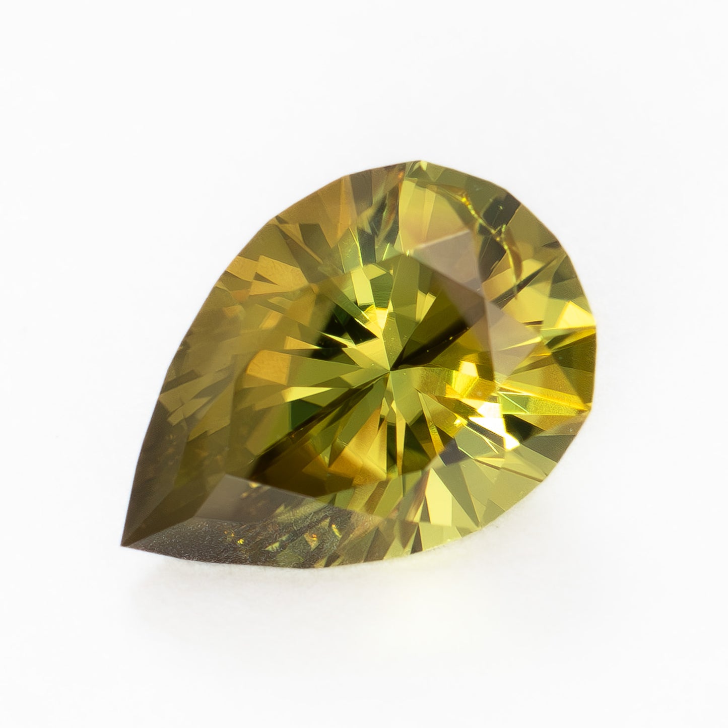AU0134 2.22ct golden yellow pear cut australian sapphire