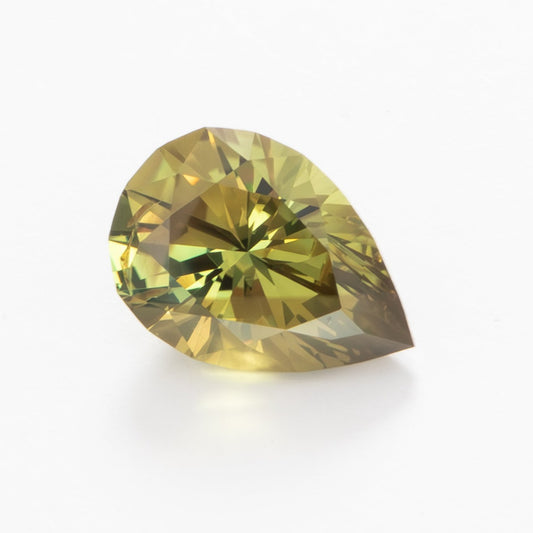 AU0134 yellow australian sapphire pear