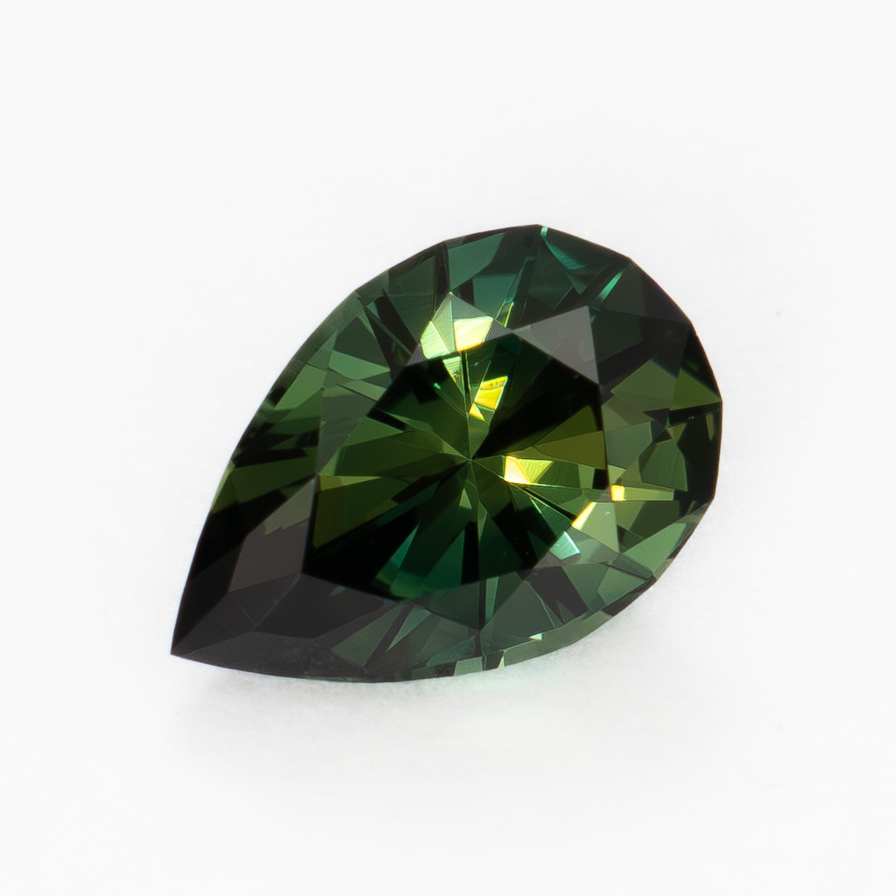 AU0137 0.83ct peacock pear cut australian sapphire