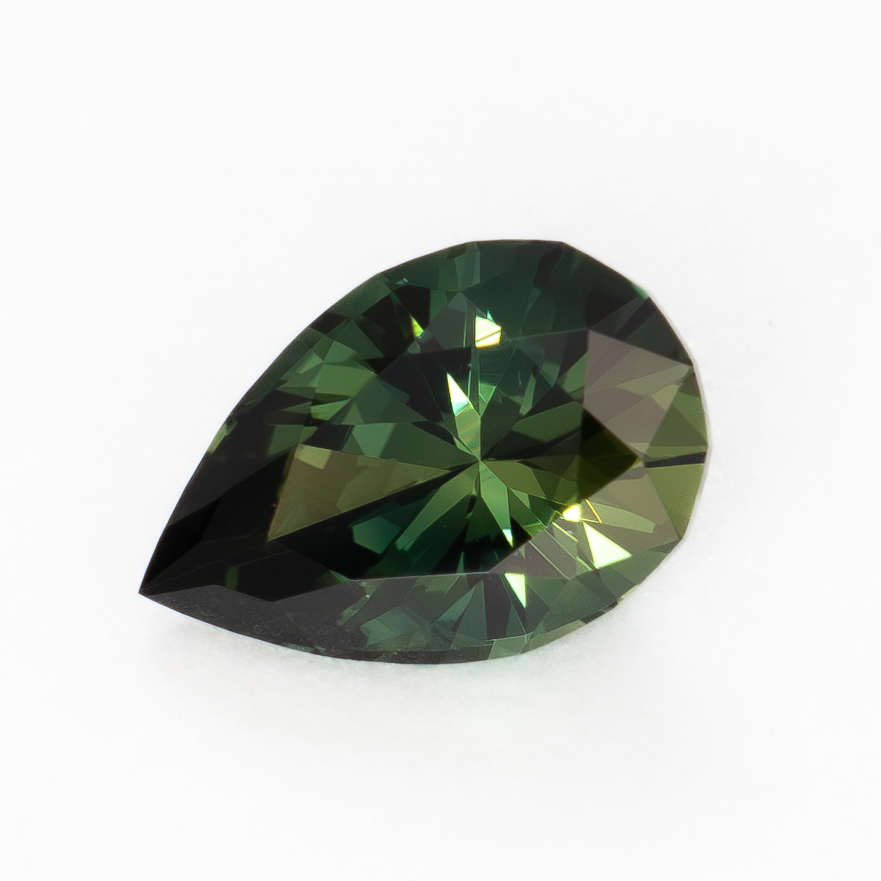 AU0137 0.83ct peacock pear cut australian sapphire