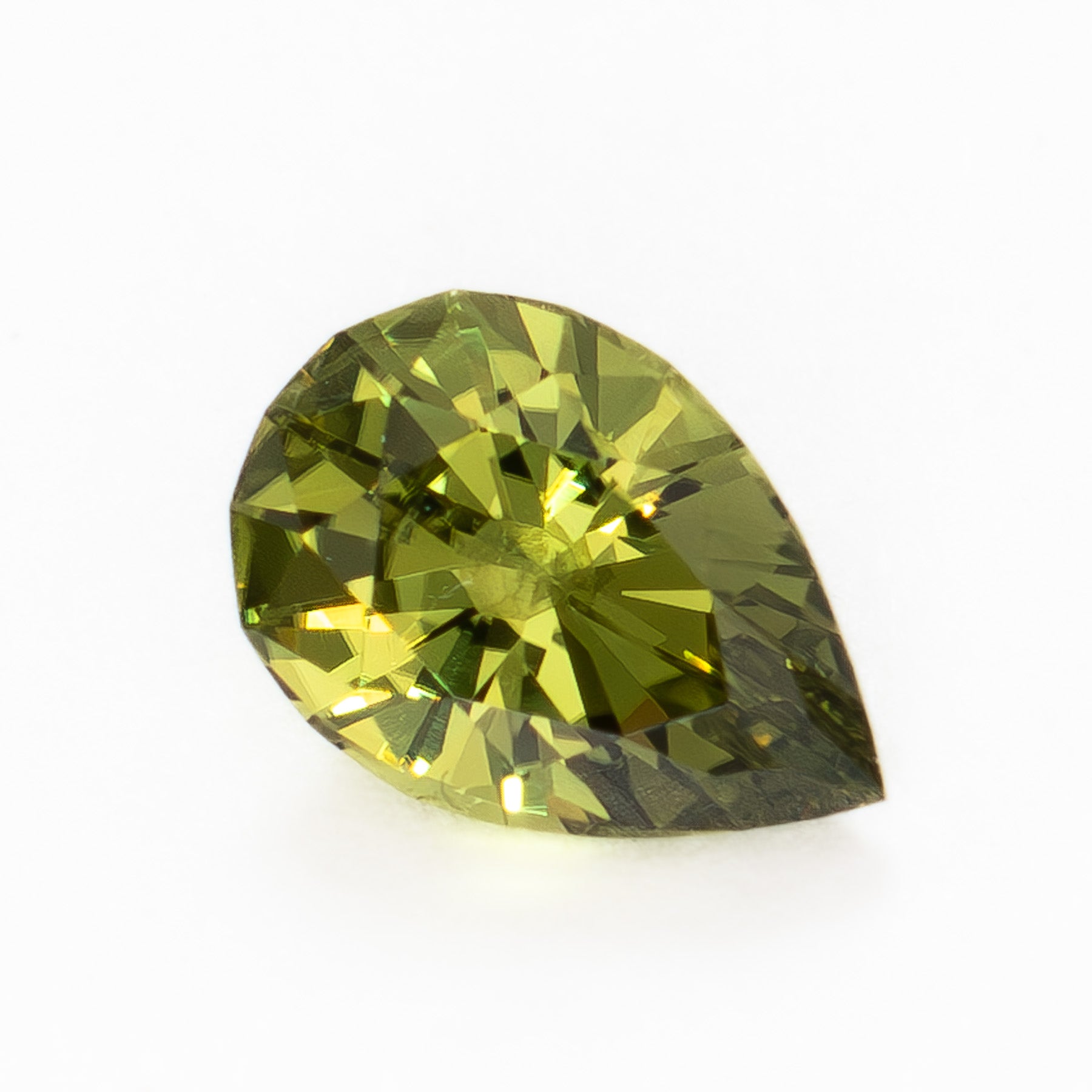 AU0138 0.62ct golden yellow pear cut australian sapphire