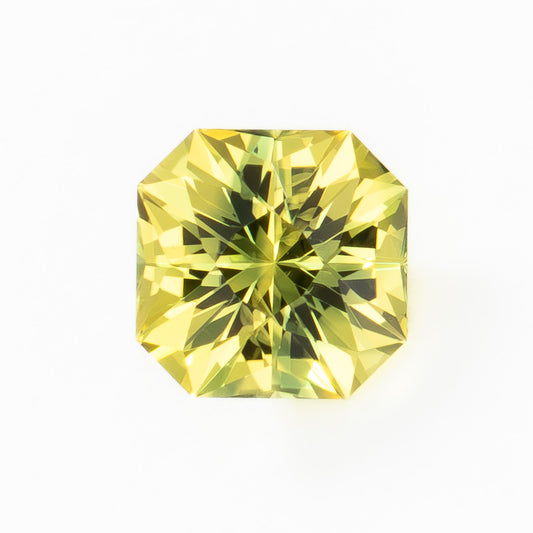 AU0139 yellow australian sapphire asscher
