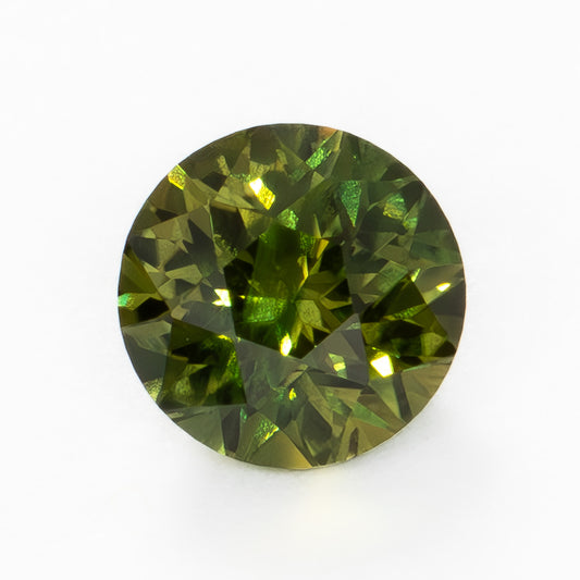 AU0140 green yellow bi-color australian sapphire round