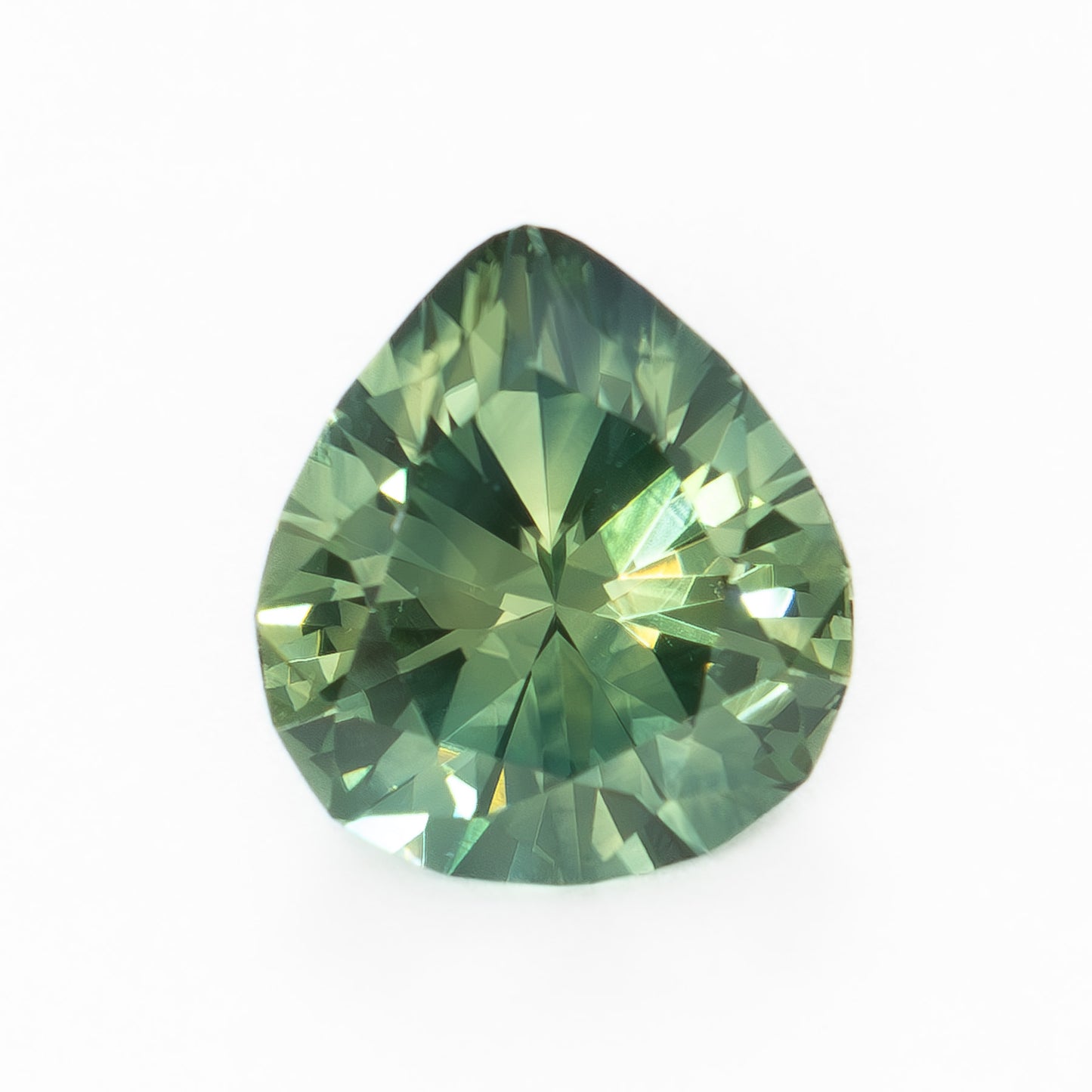 AU0142 1.58ct pear cut green australian sapphire